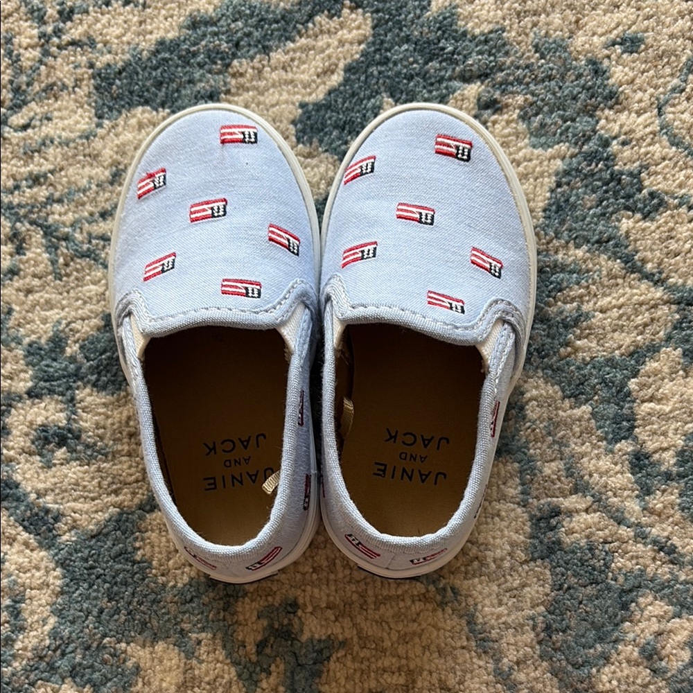 Janie and Jack Blue Sneakers Casual Comfort